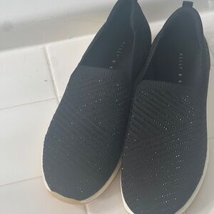 Kelly & Katie Black Slip-On Sneakers